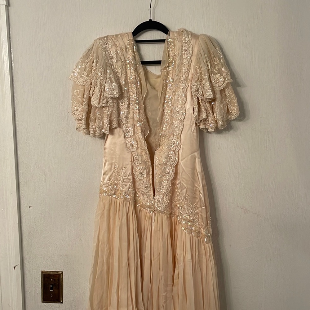 Pale Pink Mother of the Bride Evening Gown